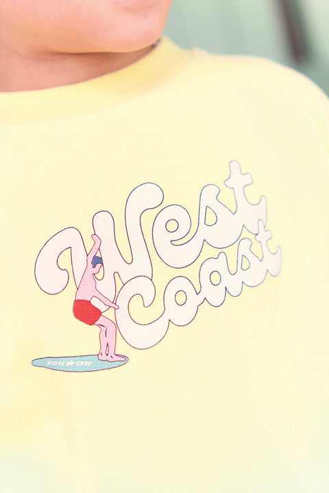 Sweat - Lame limonade imprimé "west coast" - Image principale