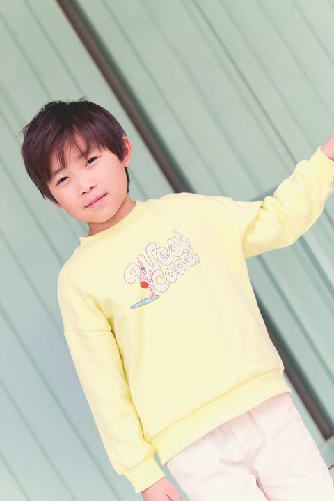 Sweat - Lame limonade imprimé "west coast" - Image principale