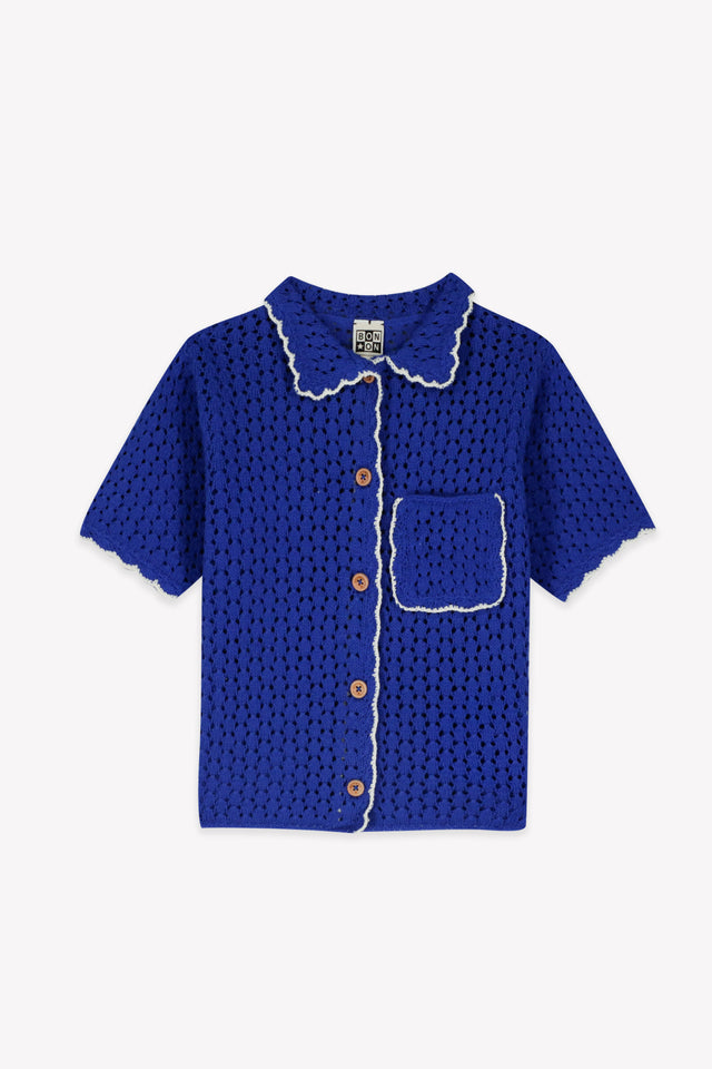 Cardigan - Lanza Blue crazy in crochet - Image principale