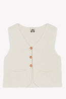 Cardigan - Léon ecru bonton