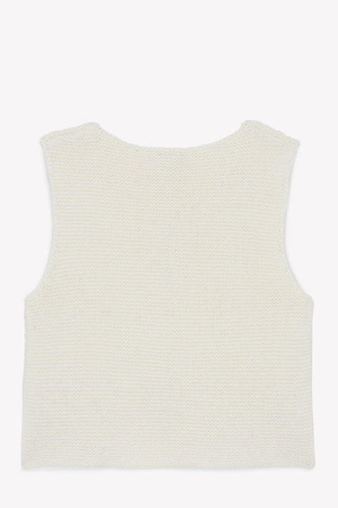 Cardigan - Léon ecru bonton - Image principale
