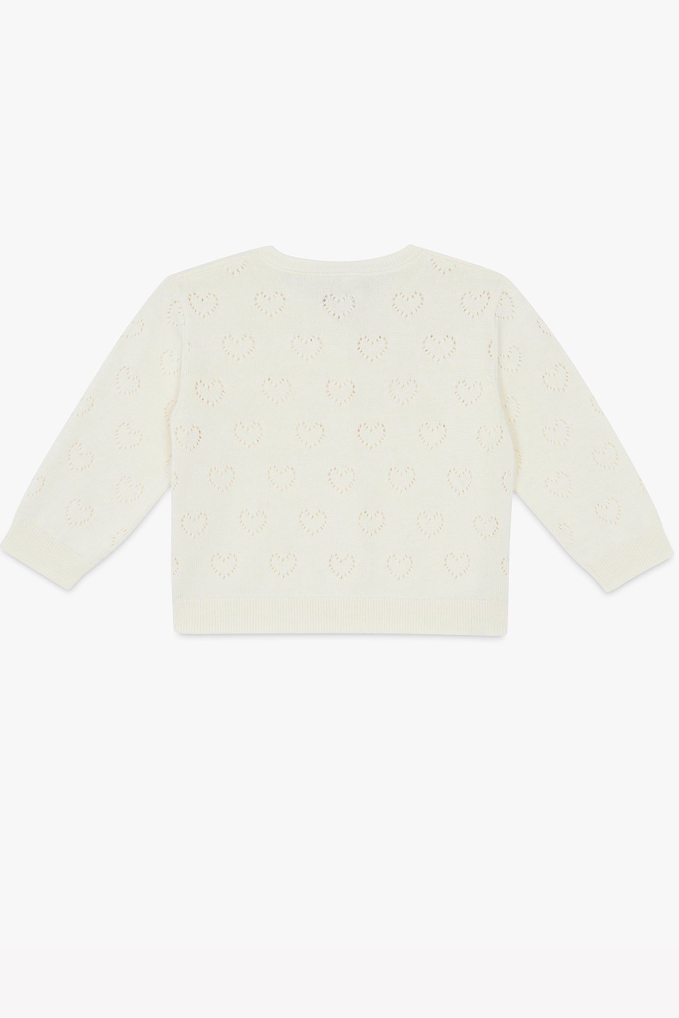 Cardigan - Bonton ecru openwork vest