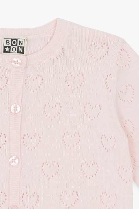 Cardigan - openwork Pink Perfect - Image principale