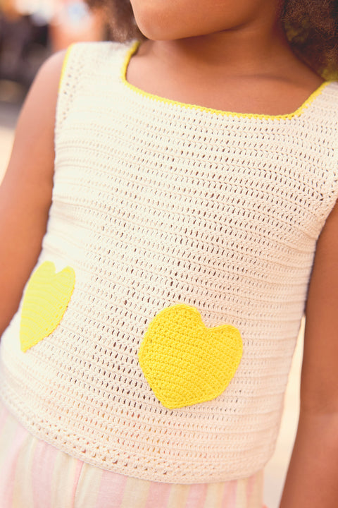 Top - Lanzarote ecru crochet - Image principale