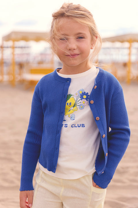 Cardigan - Lotta Blue crazy in knitting Ribbed - Image principale