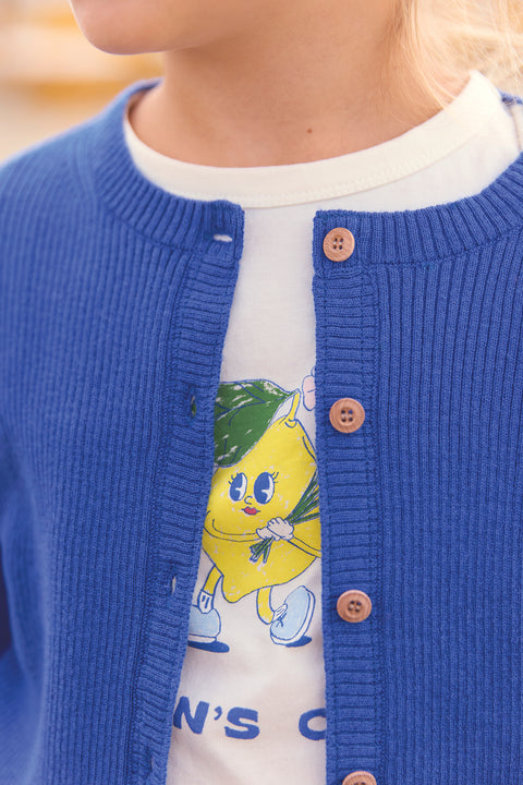 Cardigan - Lotta Blue crazy Ribbed - Image principale