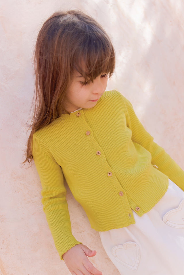 Cardigan - Lotta lemon knitted Ribbed - Image principale