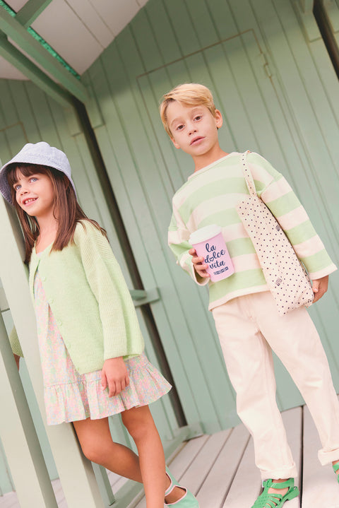 Cardigan - Lizbeth mint water Knitwearsided - Image principale