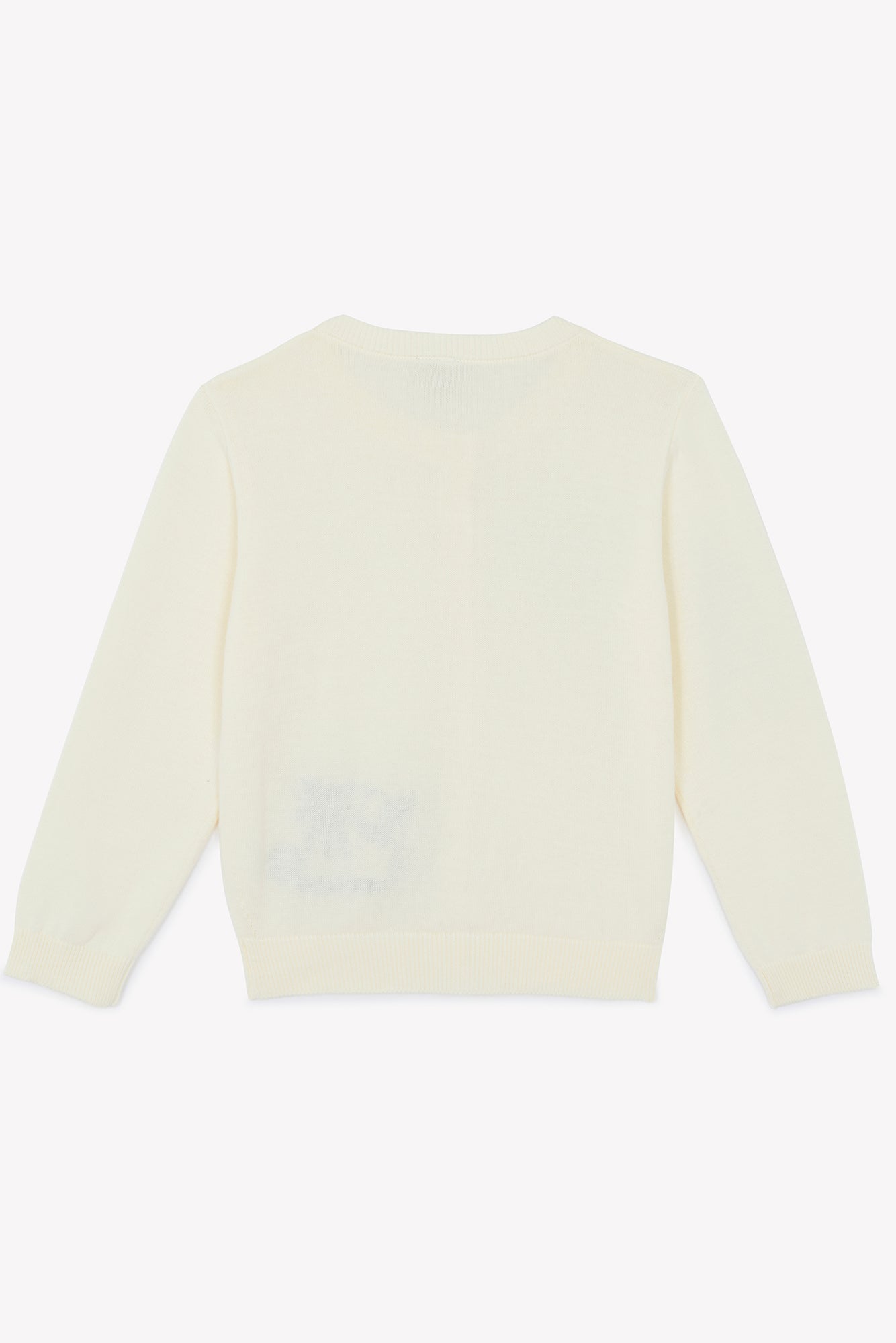 Cardigan - Lola écru bonton illustration "Ma petite crevette"