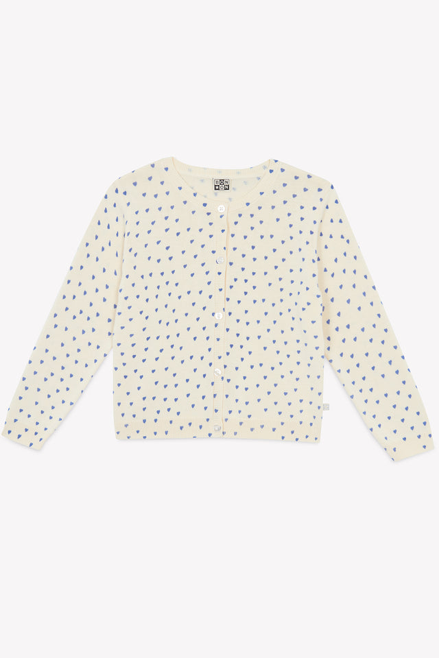 Cardigan - Lilou Blue crazy openwork - Image principale