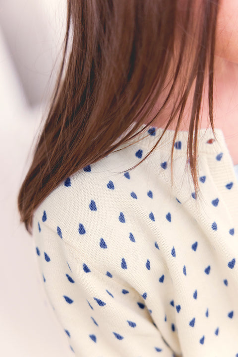 Cardigan - Lilou bleu fou ajouré - Image principale