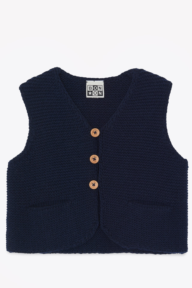 Gilet - Léon bleu nuit - Image principale