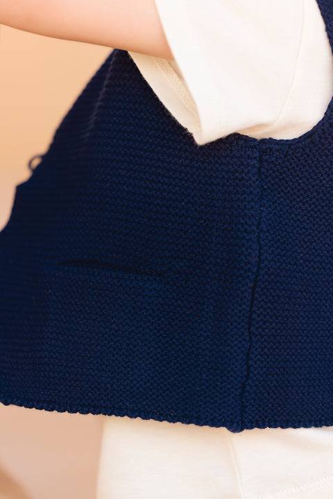 Gilet - Léon bleu nuit - Image principale