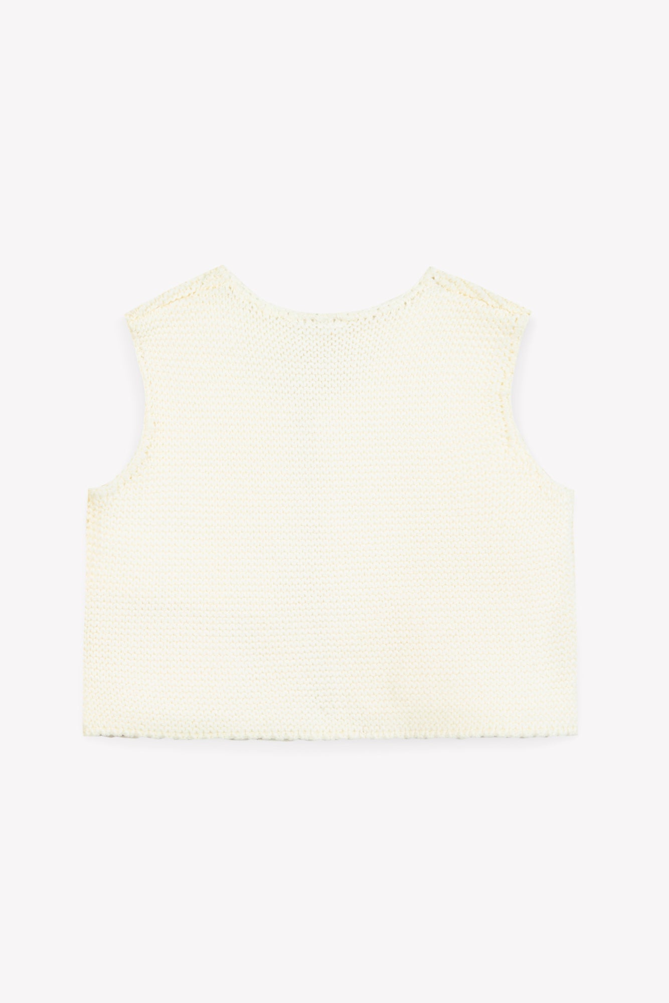 Gilet - Léon écru bonton