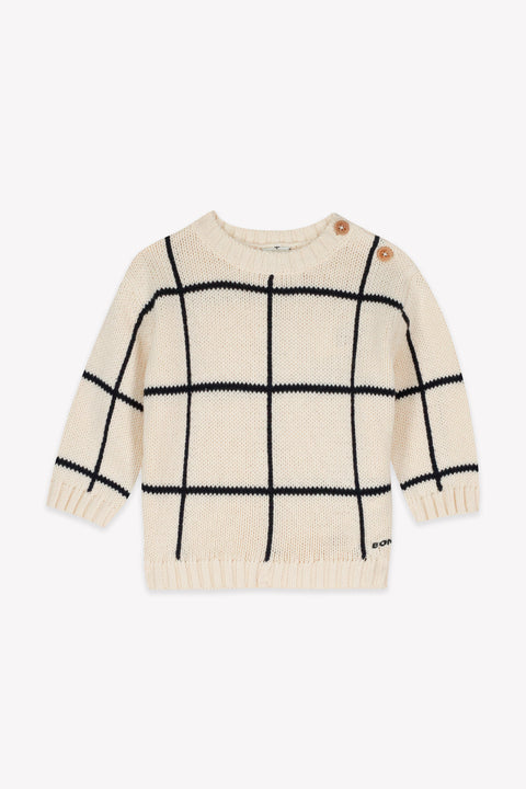 Sweater - Misty ecru bonton - Image principale