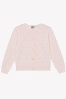 Cardigan - Lilou rose parfait ajouré