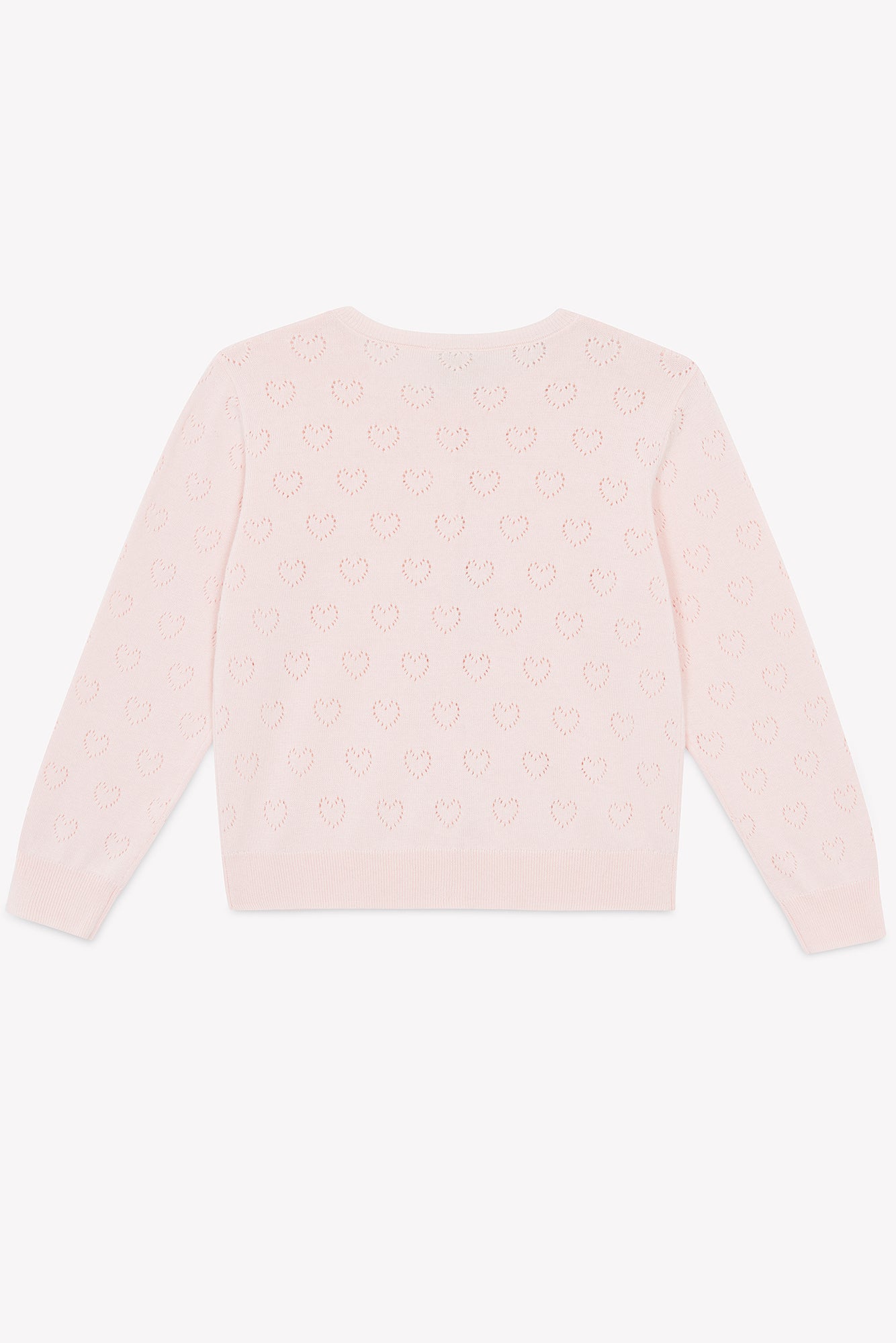 Cardigan - Lilou rose parfait ajouré