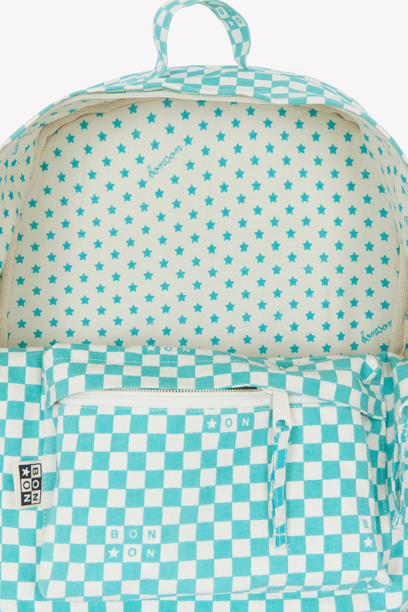Backpack - Small model checkerboard Blue vintage