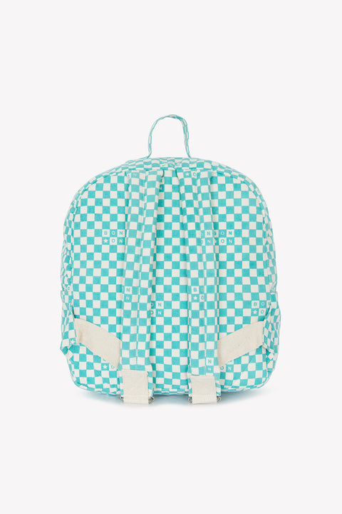 Backpack - Small model checkerboard Blue vintage - Image principale