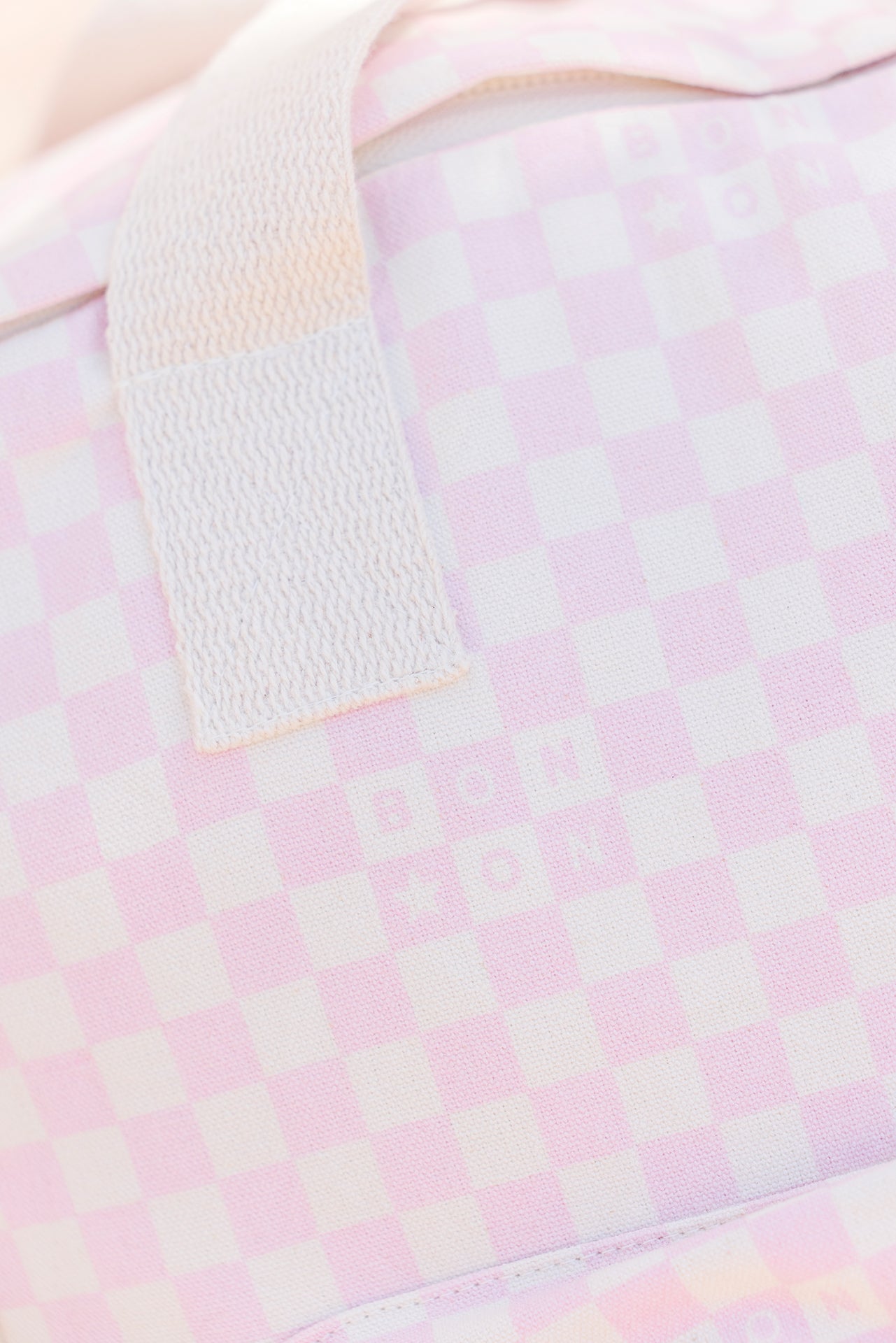 Backpack - Middle checkerboard Pink clear