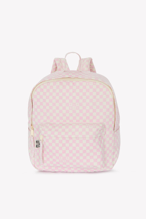 Sac à dos - Damier petit modèle rose clair - Image principale