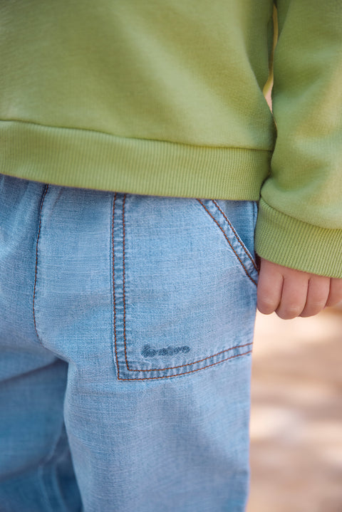 Trousers - Darius chambray light - Image principale