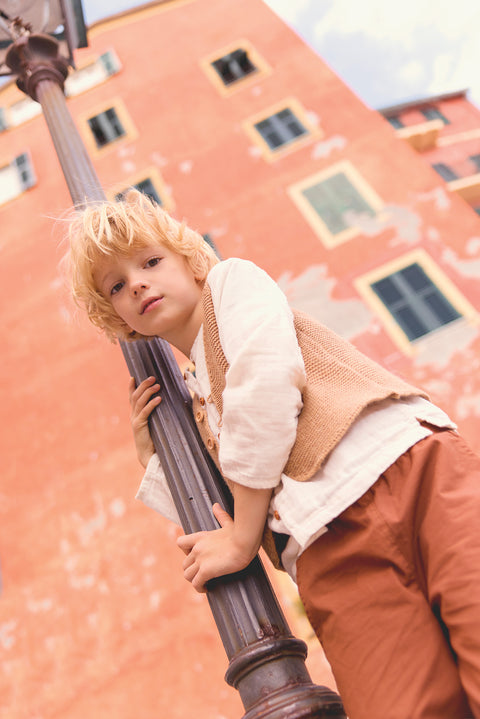 Cardigan - Leon Beige nap - Image principale