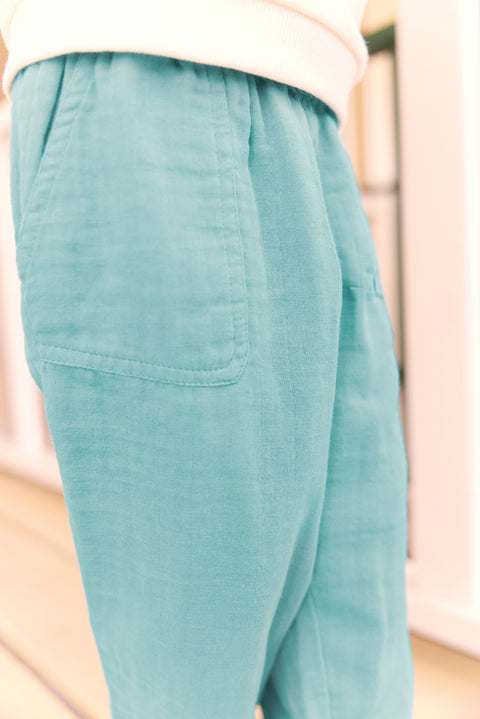Trousers - Batcha blue fish - Image principale
