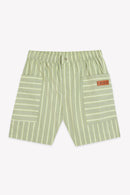 Short - Laught khaki kayak stripes