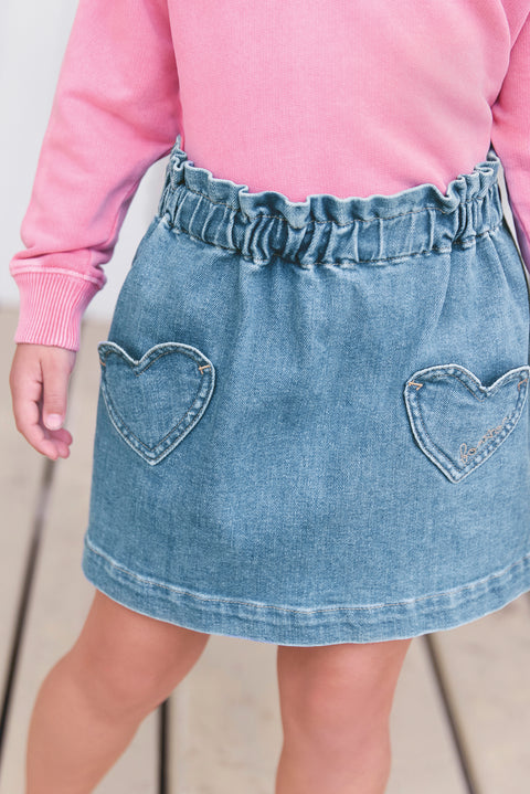 Skirt - Dushka Blue denim - Image principale