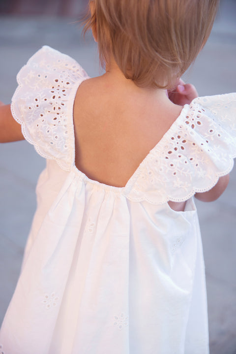 Robe - Laure écru bonton - Image principale