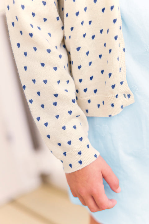 Cardigan - Lilou bleu fou ajouré - Image principale