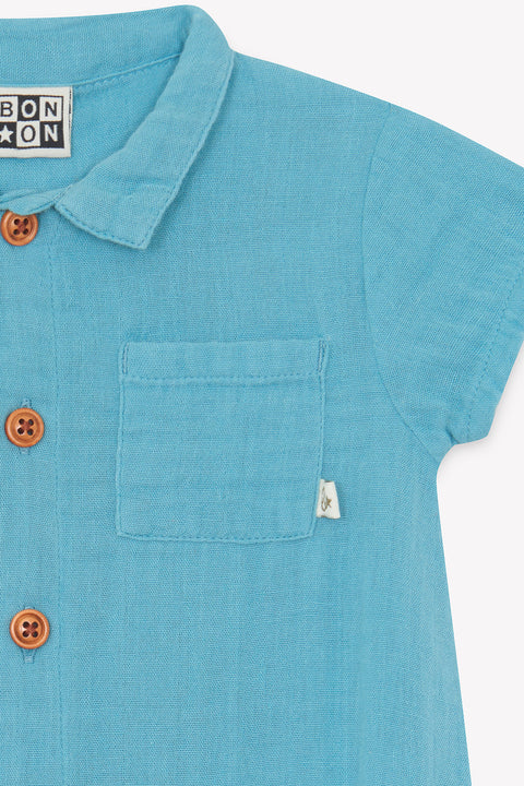 Combinaison - Lilo blue fish lin - Image principale