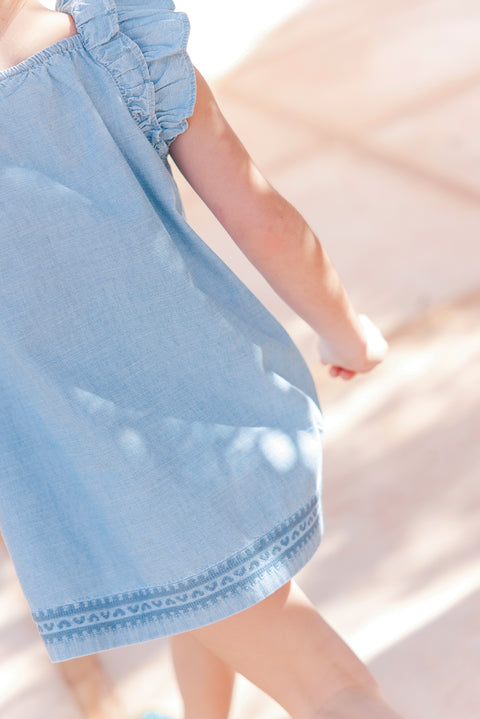 Robe - Anna chambray clair - Image principale