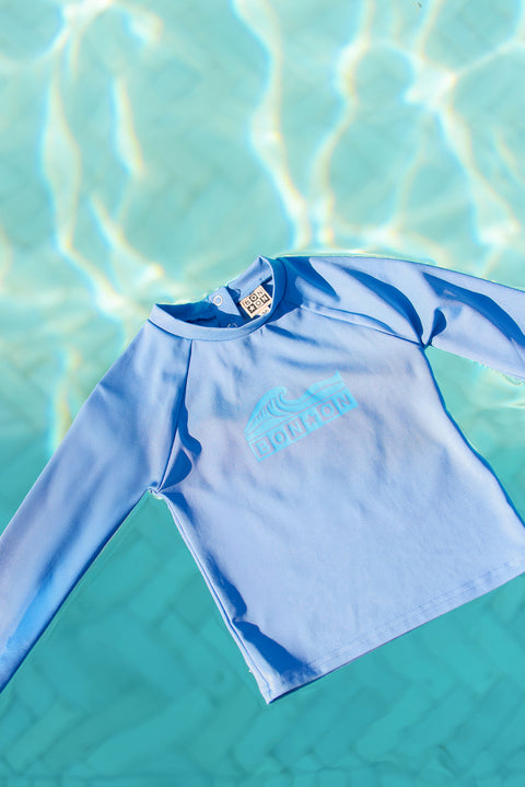Maillot de bain - T-shirt leash bleu méditerranée - Image principale