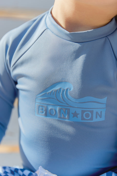 Maillot de bain - T-shirt leash bleu méditerranée - Image principale