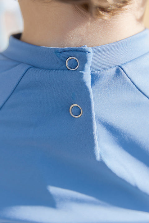 Maillot de bain - T-shirt leash bleu méditerranée - Image principale