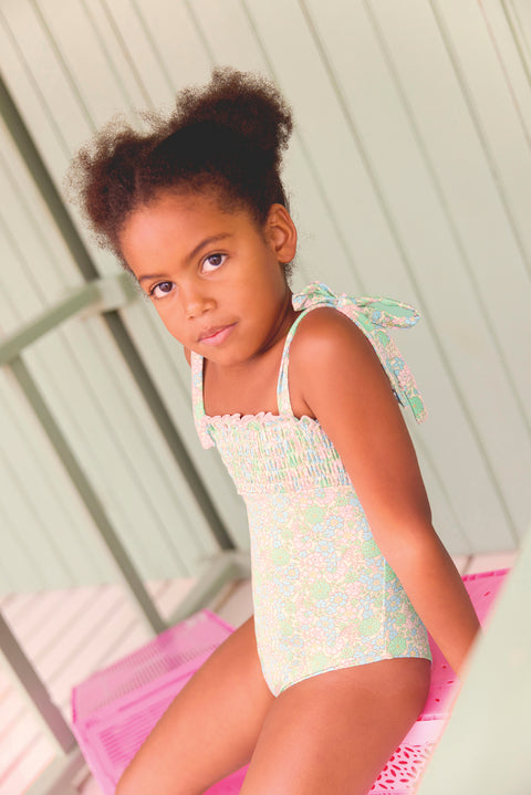 Swimsuit - Vintage Longboard Flower - Image principale