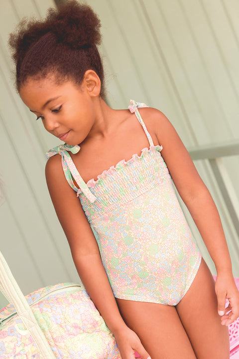 Swimsuit - Vintage Longboard Flower - Image principale