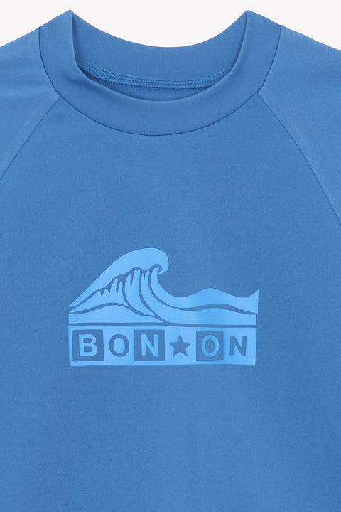 Swimsuit - T-shirt leash Blue Mediterranean - Image principale