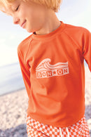 Swimsuit - Orange juice leash t-shirt