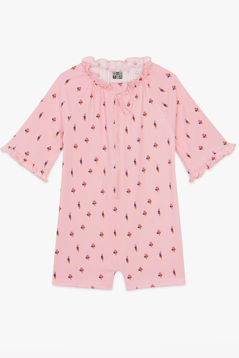 Combinaison de bain - La combi rose gelato courte - Image principale