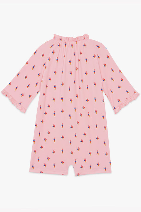 Combinaison de bain - La combi rose gelato courte - Image principale