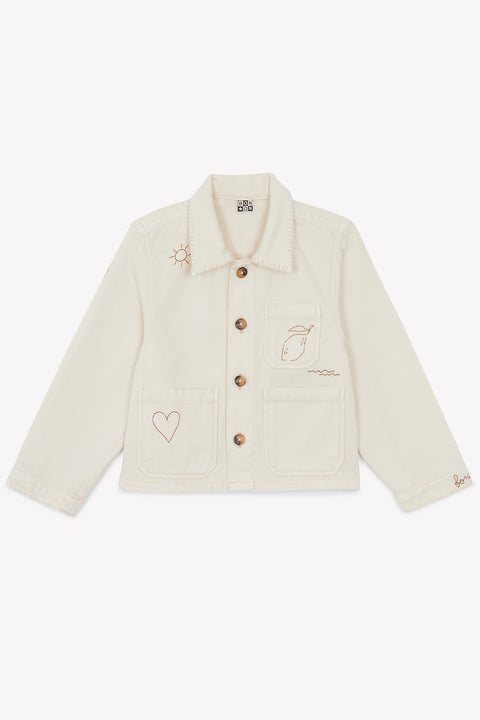Veste - Ermana écru bonton - Image principale