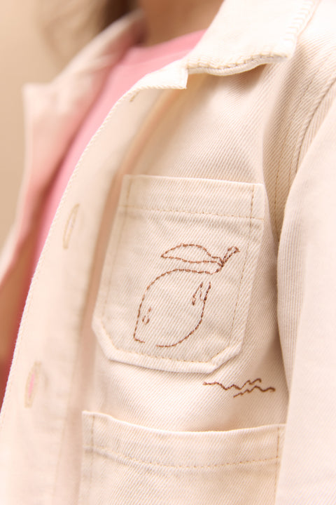 Jacket - Ermana ecru bonton - Image principale