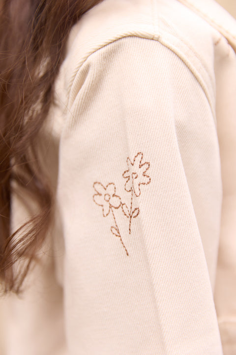 Jacket jacket Ermana Écru Bonton - Image principale