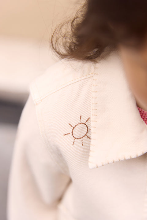 Jacket jacket Ermana Écru Bonton - Image principale