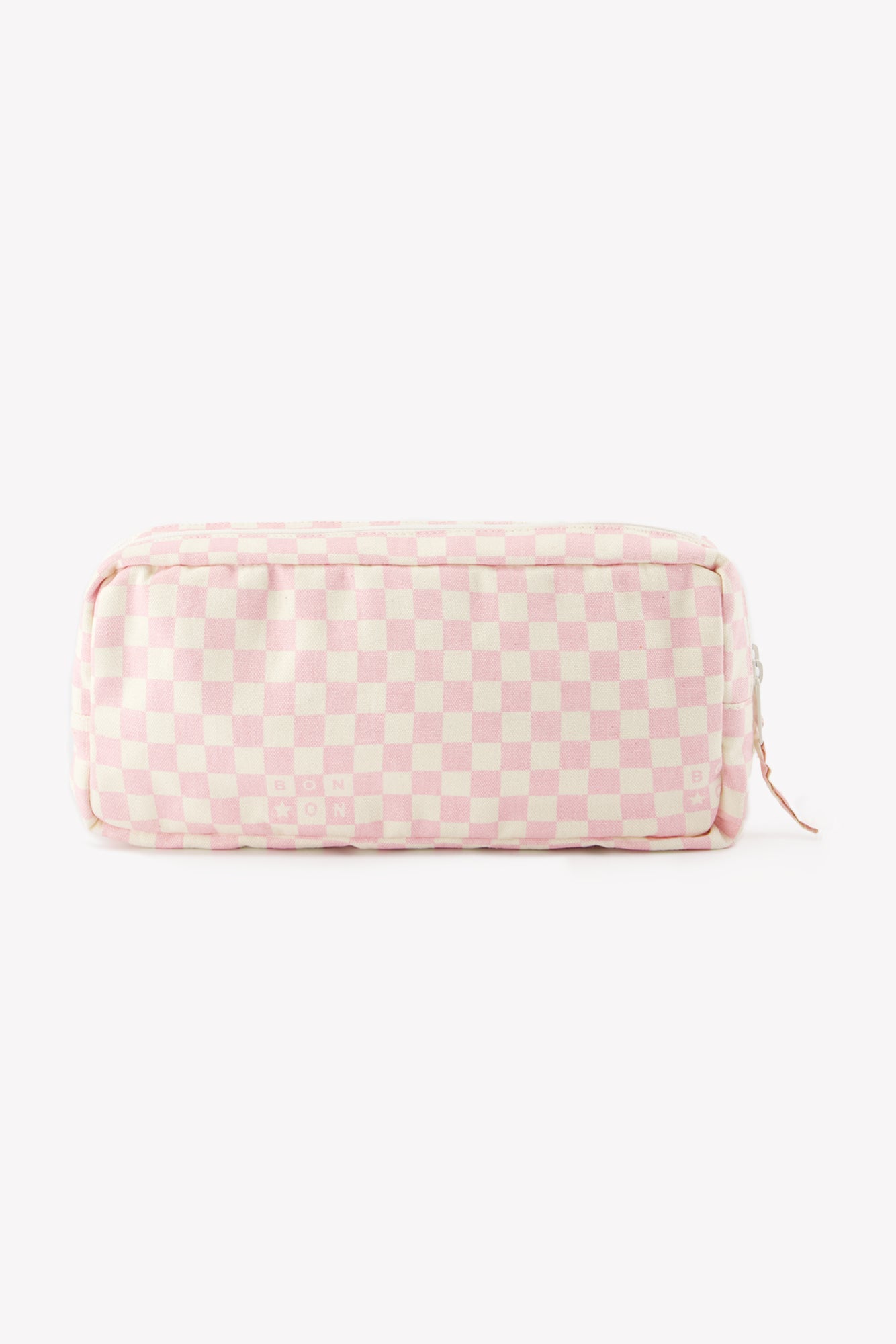 Case - checkerboard Pink clear