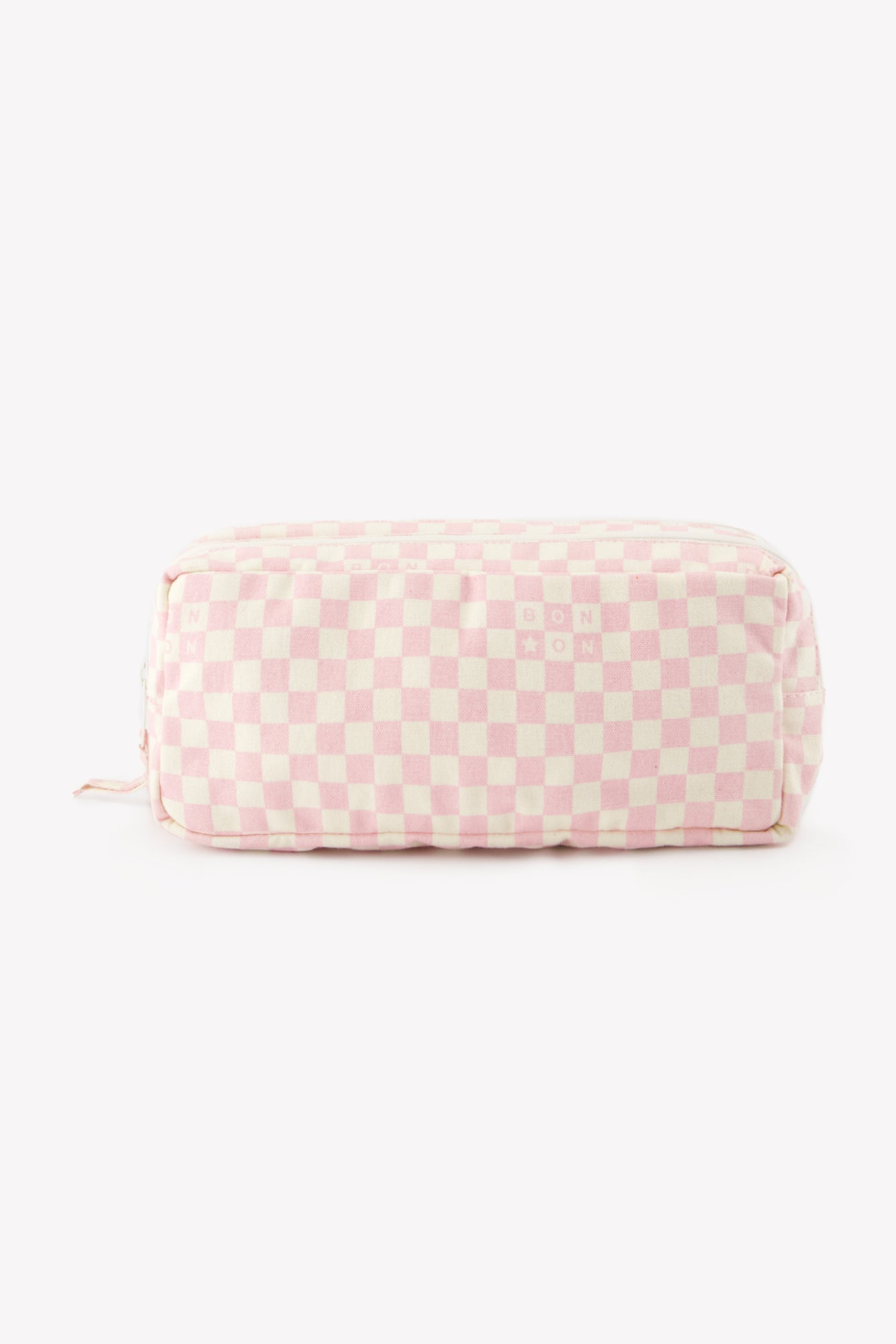 Case - checkerboard Pink clear