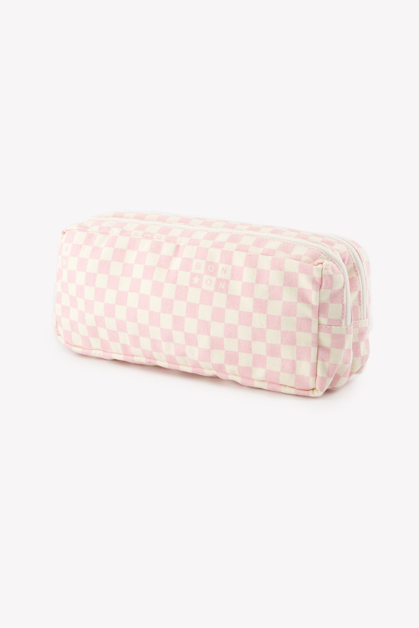 Case - checkerboard Pink clear